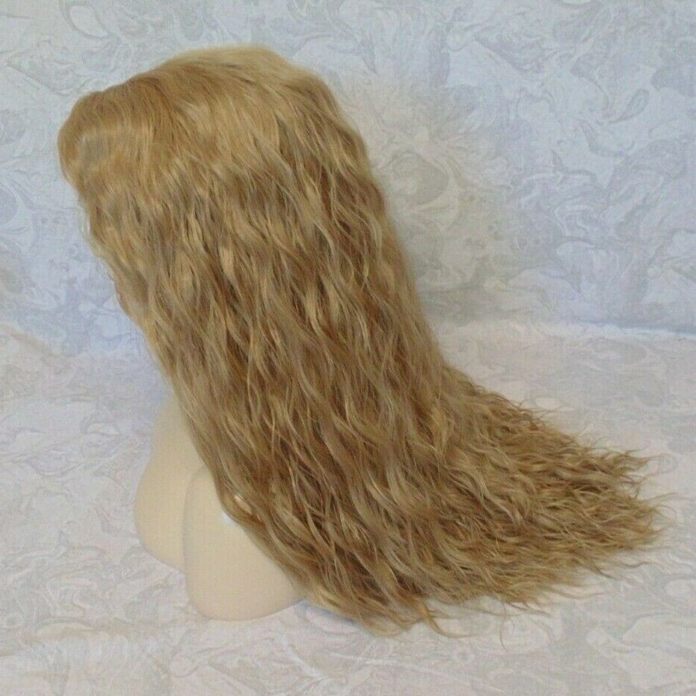 Lace Front, 3.5" Part, Dk Blonde Long Wavy Wig - Picture 8 of 13